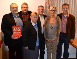 v.l.n.r.: Benno Homann, Hans Schindler, Ursula Wacker, Gerd Rinck, Susanne Matthias und Thomas Weber